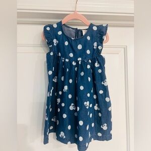 Blue Polka Dot Minnie Mouse dress